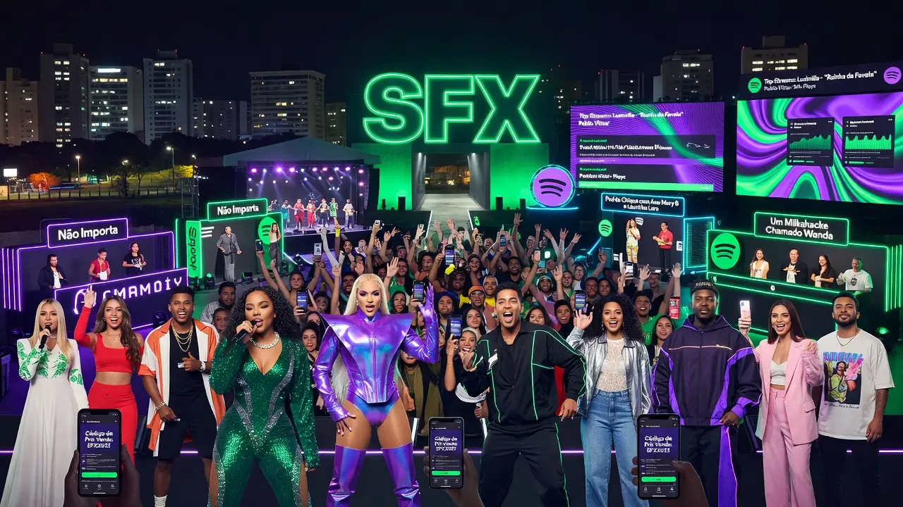 Spotify Lança Festival SFX com Ludmilla, Pabllo Vittar e Pedro Sampaio